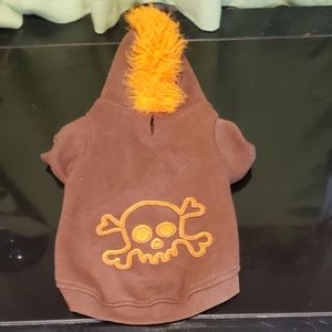 Small Mohawk Skull Dog T-Shirt